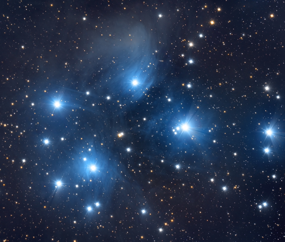 M45 Pleiades (The Subaru Logo) | Deography by Dylan O'Donnell